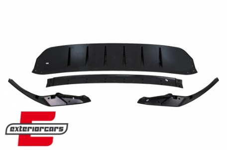 Prednji nastavak branika (piano crna) / Audi Q8 S-Line (2018-2023), 43556