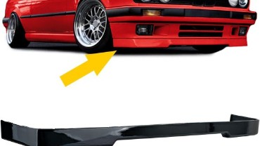 Prednji nastavak branika (piano crna) / BMW serije 3 E30 limuzina karavan cabrio coupe (1982-1994), 41938