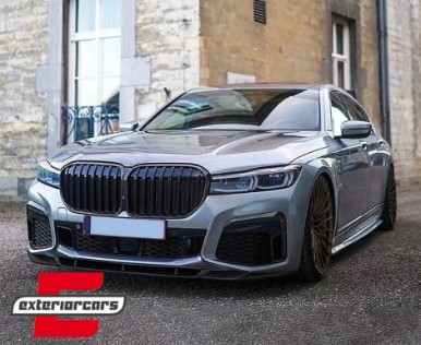 Prednji nastavak branika (piano crna) / BMW serije 7 G11 G12 LCI M Sport (02.2019-2022), FBSBMG12PB