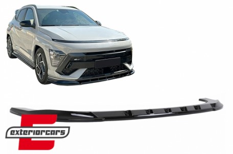 Prednji nastavak branika (piano crna) / Hyundai Kona N-Line Mk2 (2023-), FBSHYKMK2