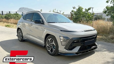 Prednji nastavak branika (piano crna) / Hyundai Kona N-Line Mk2 (2023-), FBSHYKMK2