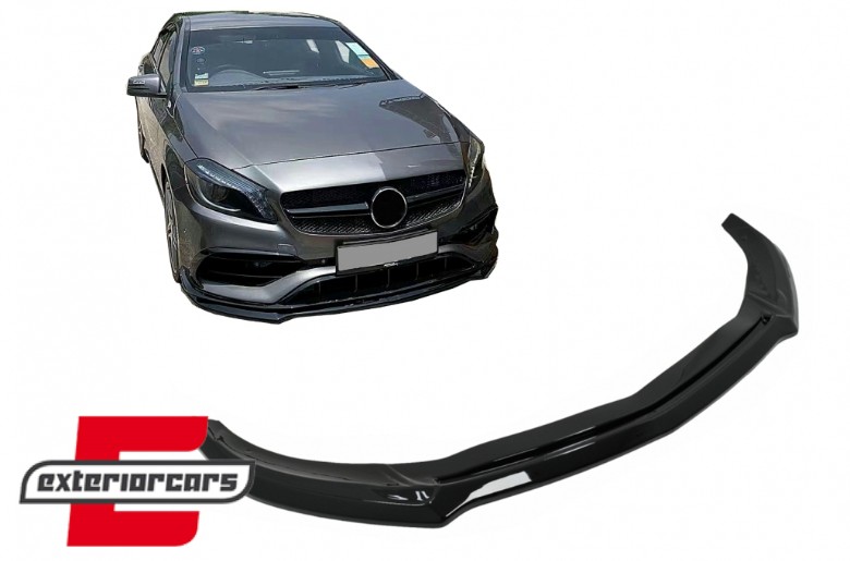 Prednji nastavak branika (piano crna) / Mercedes A-klasa W176 AMG Facelift (2015-2018), FBLMBW176A