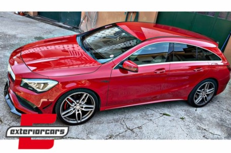 Prednji nastavak branika (piano crna) / Mercedes CLA C117 X117 Sport Line (2016-2018), FBSPMBC117PB