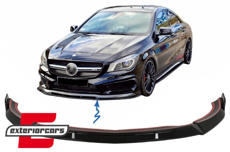 Prednji nastavak branika (piano crna) / MERCEDES CLA45 C117 X117 (2013-2016), FBSMBW117AMG