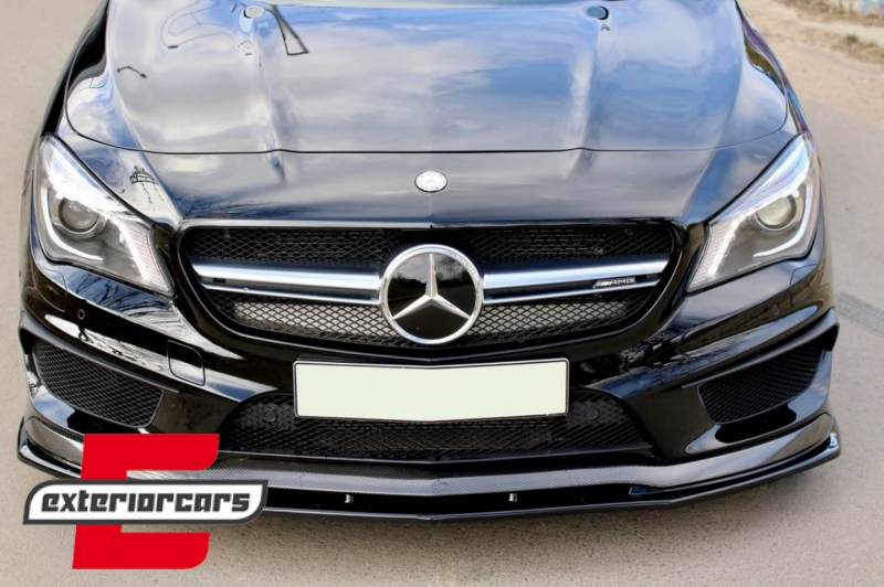 Prednji nastavak branika (piano crna) / MERCEDES CLA45 C117 X117 (2013-2016), FBSMBW117AMG