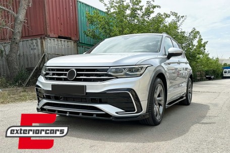 Prednji nastavak branika (piano crna) / VW Tiguan II Mk2 R / R Line Facelift (2020-2023), FBSVWTIRL