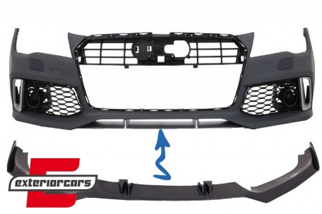 Prednji nastavak branika (pravi karbon) / Audi A7 RS7 4G (2010-2018), FBSAUA74GFRSC