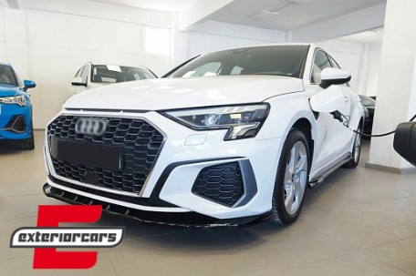 Prednji nastavak branika RS3 dizajn (piano crna) / Audi A3 8Y S-Line S3 (2020-2024) Limuzina Sportback, FBSAUA38Y