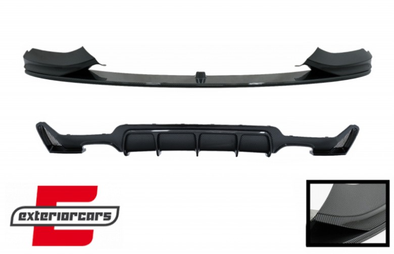 Prednji splitter & difuzor zraka M-Performance dizajn (Carbon) / BMW serije 4 F32 F33 F36 (2013-03.2019), COFBSBMF32MPCFRDCF