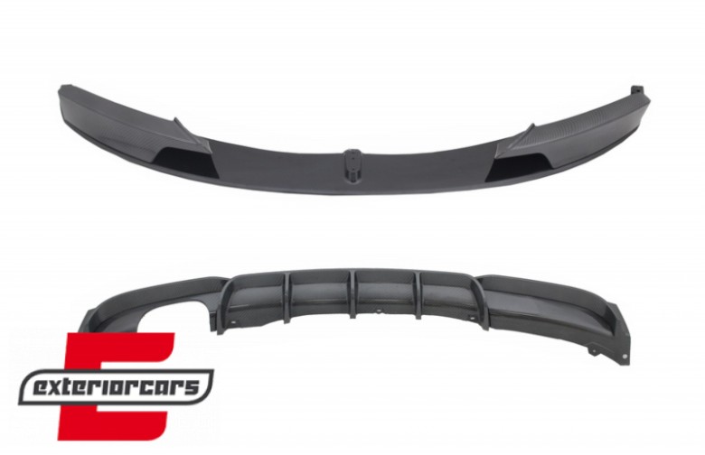 Prednji splitter & difuzor zraka M-Performance dizajn (karbonski premaz) / BMW serije 3 F30 F31 (2011-2019), COFBSBMF30MPCFRD