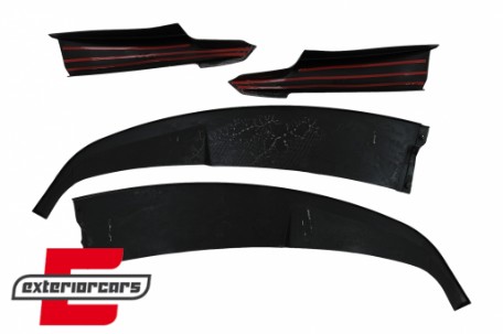 Prednji splitter M-Performance dizajn (carbon look) / BMW serije 3 F30 limuzina F31 karavan (2011-2019), FBSBMF30MPCFBT