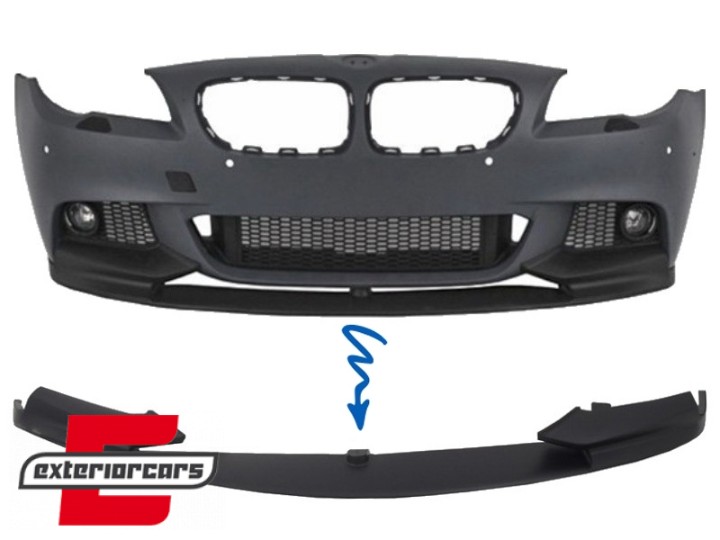 Prednji splitter M-Performance dizajn (mat crna) / BMW serije 5 F10 F11 limuzina karavan (2011-2017), 5111303-2JOM