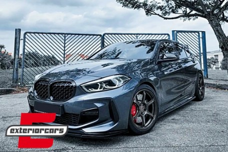 Prednji splitter M-Performance dizajn (piano crna) / BMW serije 1 F40 M Sport (2019-2024), FBSBMF40MP
