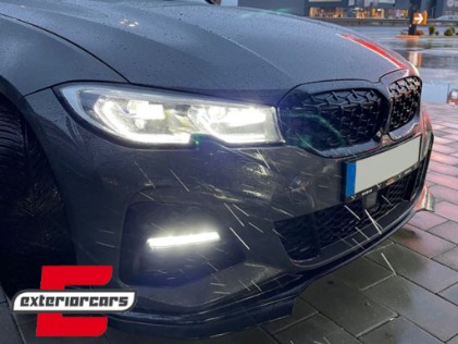 Prednji splitter M-Performance dizajn (piano crna) / BMW serije 3 G20 limuzina G21 karavan (2018-06.2022), 39878