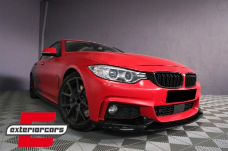 Prednji splitter M-Performance dizajn (piano crna) / BMW serije 4 F32 Coupe F33 Cabrio F36 Gran Coupe (2013-03.2019), FBSBMF32MPB