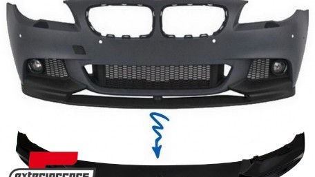 Prednji splitter M-Performance dizajn (piano crna) / BMW serije 5 F10 F11 limuzina karavan (2011-2017), 5111403-2JOM