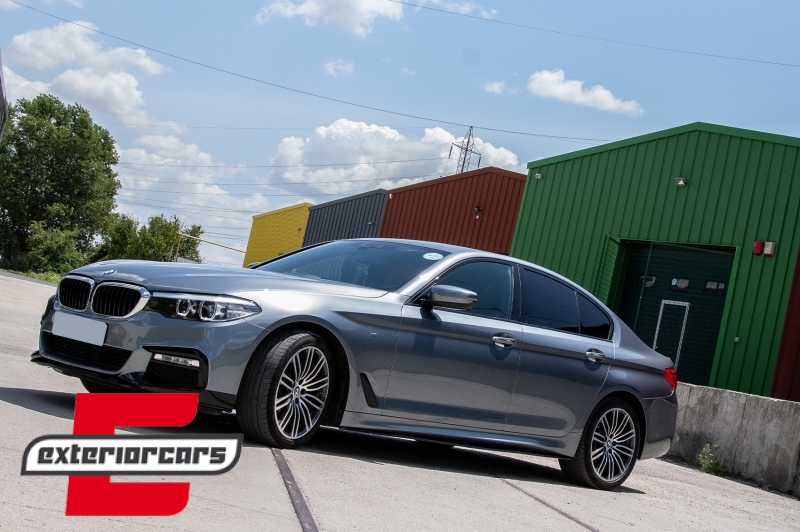 Prednji splitter M-Performance dizajn (piano crna) / BMW serije 5 G30 limuzina G31 karavan (2017-2019), 5111401-3JOM