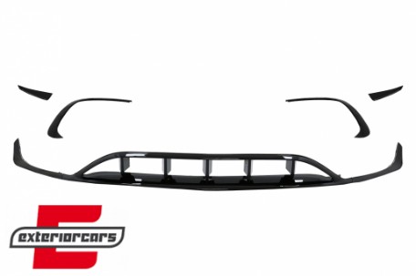 Prednji splitteri A45 AMG dizajn (piano crna) / Mercedes A-klasa W176 Facelift AMG Line (2015-2018), FBSPMBW176FAMG