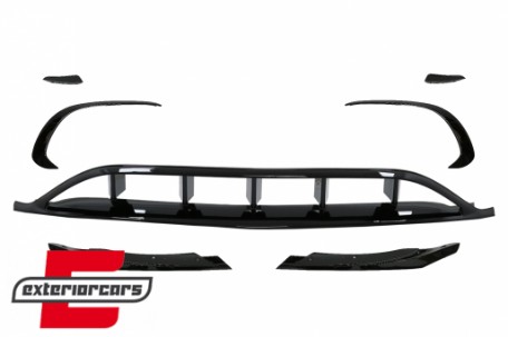 Prednji splitteri A45 AMG dizajn (piano crna) / Mercedes A-klasa W176 Facelift AMG Line (2015-2018), FBSPMBW176FAMG