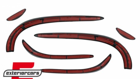 Prednji splitteri C43 AMG dizajn (piano crna) / Mercedes C-klasa W205 S205 C205 A205 (2015-2018), FBSPMBW205AMG