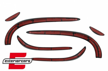 Prednji splitteri C43 AMG dizajn (piano crna) / Mercedes C-klasa W205 S205 C205 A205 (2015-2018), FBSPMBW205AMG