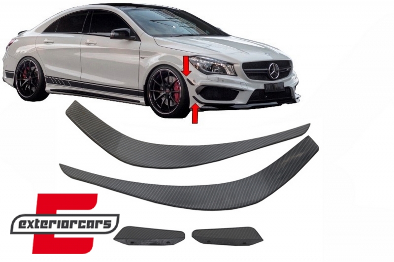 Prednji splitteri CLA45 AMG dizajn (carbon) / MERCEDES CLA W117 C117 X117 (2013-2016), FBSPMBW117AMGCF