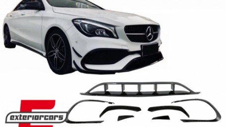 Prednji splitteri CLA45 AMG dizajn (piano crna) / Mercedes CLA W117 Facelift (2016-2018), FBSPMBW117FAMG