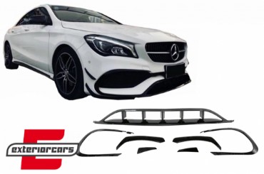 Prednji splitteri CLA45 AMG dizajn (piano crna) / Mercedes CLA W117 Facelift (2016-2018), FBSPMBW117FAMG