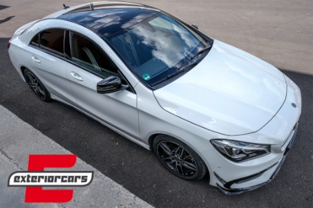 Prednji splitteri CLA45 AMG dizajn (piano crna) / Mercedes CLA W117 Facelift (2016-2018), FBSPMBW117FAMG