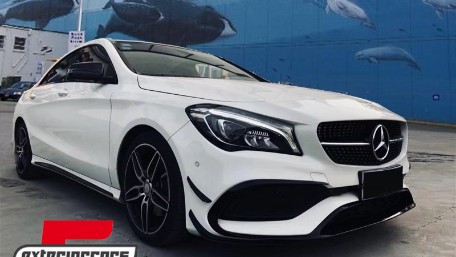 Prednji splitteri CLA45 AMG dizajn (piano crna) / Mercedes CLA W117 Facelift (2016-2018), FBSPMBW117FAMG