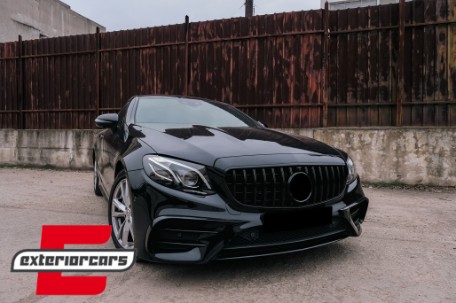Prednji splitteri (piano crna) / Mercedes E-klasa W213 S213 C238 A238 Sport Line E53 (2016-2020), GCP-SW-MB-088