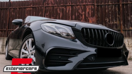 Prednji splitteri (piano crna) / Mercedes E-klasa W213 S213 C238 A238 Sport Line E53 (2016-2020), GCP-SW-MB-088