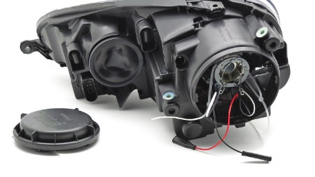 Prednji svjetla GTI R32 Xenon look (crna) / VW Golf 5 V Mk5 (2003-2009) Jetta (2005-2010), LPVWZ5