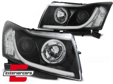 Prednji svjetla LED Angel Eyes DAYLINE dizajn (crna), LPCT08