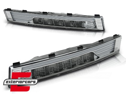 Prednji žmigavci LED sa pozicijskim svjetlom (chrome) / VW Passat B6 (2005-2010) limuzina karavan, KPVW25