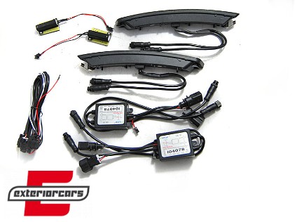 Prednji žmigavci LED SEQ sa dnevnim svjetlima DRL (smoke) / VW New Beetle (2006-2010), KPVW33