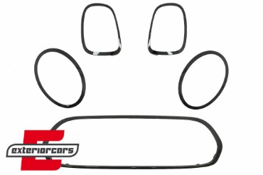 Set ukrasa prednji farovi/maska/stražnja svjetla Surround poklopci (piano crna) / MINI III F55 F56 Hatchback F57 Cabrio (2014-), 40594