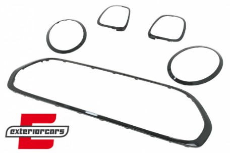 Set ukrasa prednji farovi/maska/stražnja svjetla Surround poklopci (piano crna) / MINI III F55 F56 Hatchback F57 Cabrio (2014-), 40594