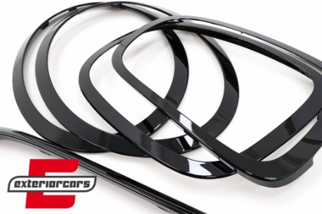 Set ukrasa prednji farovi/maska/stražnja svjetla Surround poklopci (piano crna) / MINI III F55 F56 Hatchback F57 Cabrio (2014-), 40594