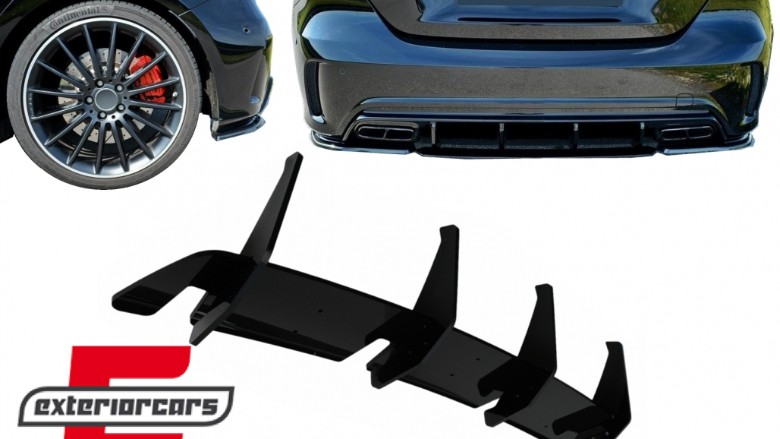 Splitter difuzora zraka (piano crna) / Mercedes A-klasa W176 A45 Hatchback (2015-2018), RDLMBW176