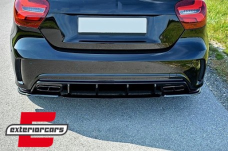 Splitter difuzora zraka (piano crna) / Mercedes A-klasa W176 A45 Hatchback (2015-2018), RDLMBW176