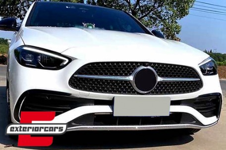 Splitteri prednjeg branika AERO dizajn (piano crna) / Mercedes C klasa W206 Sport Line (2021-), GCP-SW-MB-078