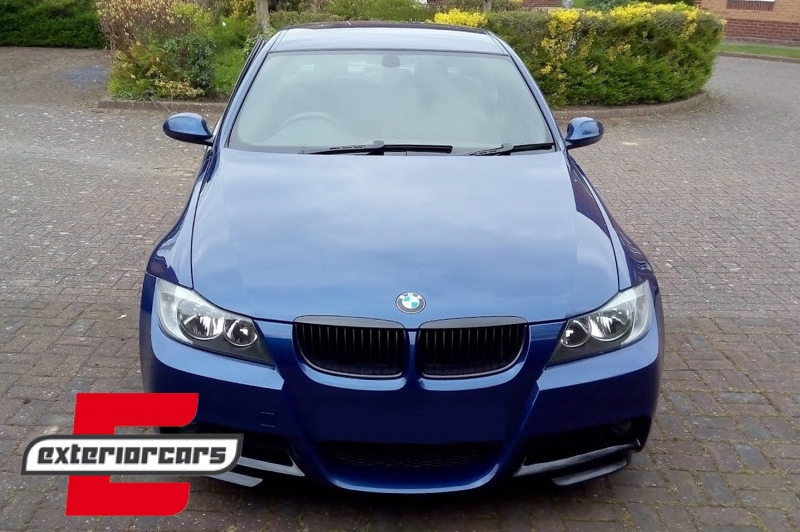 Splitteri za M paket branik (mat crna) / BMW serije 3 E90 E91 M paket (2005-2008), FLSBME90MT