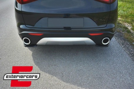 Splitteri zadnjeg branika (crna) / Alfa Romeo Stelvio 949 (2016-2020), RBSPALFS949