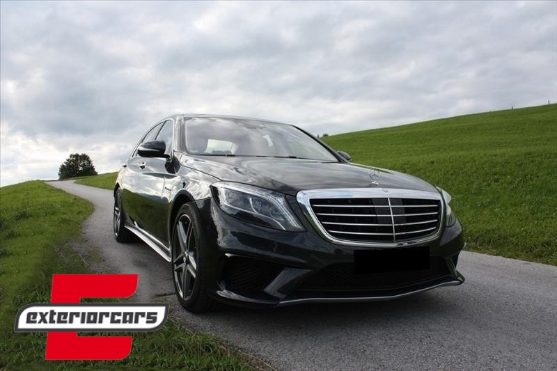 Središnja-donja mrežica S63 AMG dizajn (piano crna) / Mercedes S-klasa W222 (2013-2017), FBGMBW222S65PB