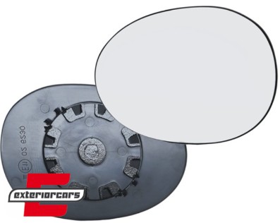 Staklo retrovizora (desna strana) / CITROEN C1 + PEUGEOT 107 + TOYOTA AYGO (06.2005-12.2014), 305-0115-1