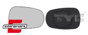 Staklo retrovizora (lijeva=desna strana) / Dacia Logan + Renault Clio Megane Scenic Modus + Nissan Micra (1990-), 328-0109-1