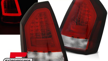 Stražnja svjetla LedBar (crvena/kristal) / Chrysler 300C limuzina (2005-2007), LDCH16