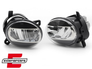 Svjetla za maglu LED (kristal/crna) / Audi A4 B8 (2007-2011) A6 C6 (2009-2011) Q5 (2008-2016) Seat Exeo (2009-2013), HAAU17
