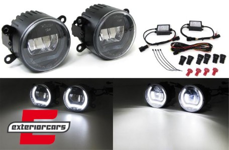 Svjetla za maglu LED sa dnevnim svjetlima (chrome) / Citroen C1 C5 (2004-2008) C6 (2005-2012), 29999_1